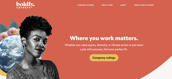 Boldly Careers website