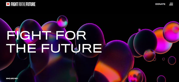 Fight for the Future website