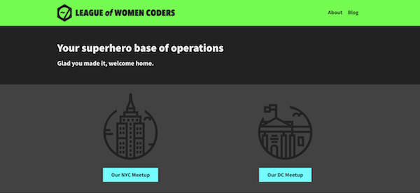 League of Women Coders website